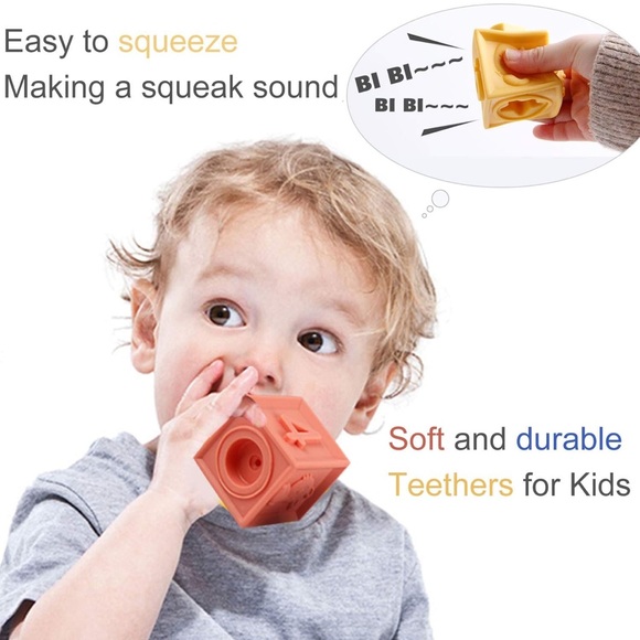 Soft Building Blocks Baby Toy Teethers 12PCS - Picture 3 of 8